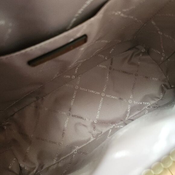 Michael Kors Brown Leather Dome Jet Set Travel Crossbody Bag - Picture 8 of 10